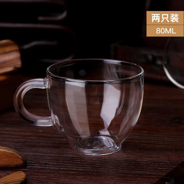 Transparent Glass Porcelain Cup Set - Tea Time Connection